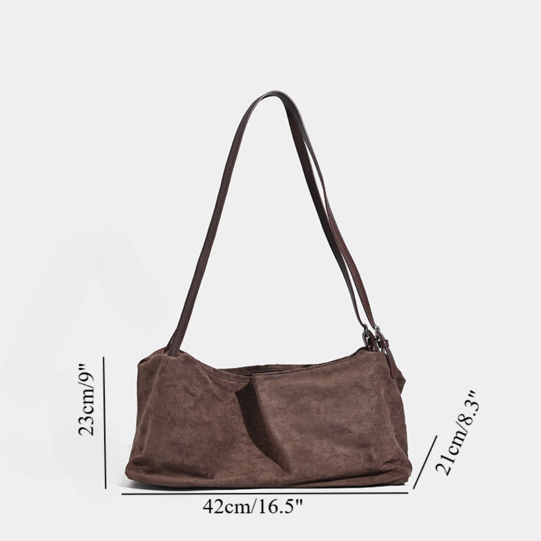Bolso hobo vintage mate, bolso tipo almohada de gran capacidad, bolso bandolera versátil para el día a día 