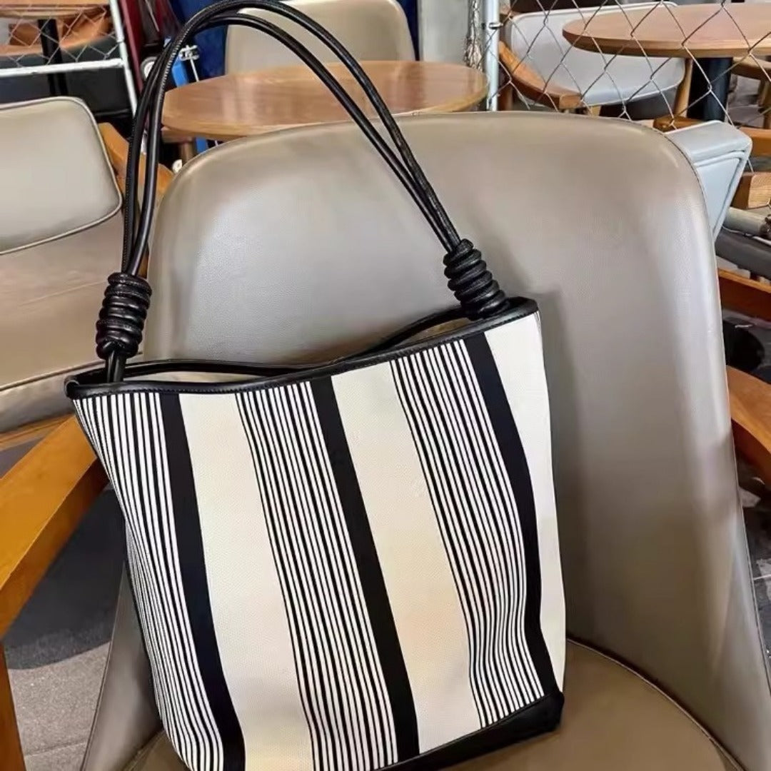 Bolso tote de otoño e invierno, bolso tipo saco para mujer de gran capacidad, bolso de hombro tejido para ir al trabajo, bolso de axila grande 