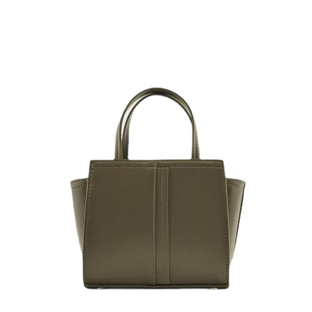 Bolso tote verde militar elegante para mujer - Bolso bandolera versátil con correa para guitarra, ideal para uso diario 