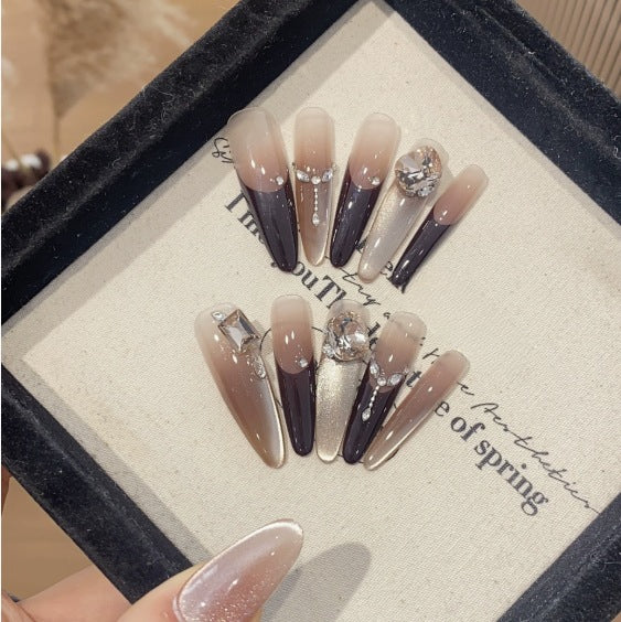 1035- Handmade press on nails fake nails removable