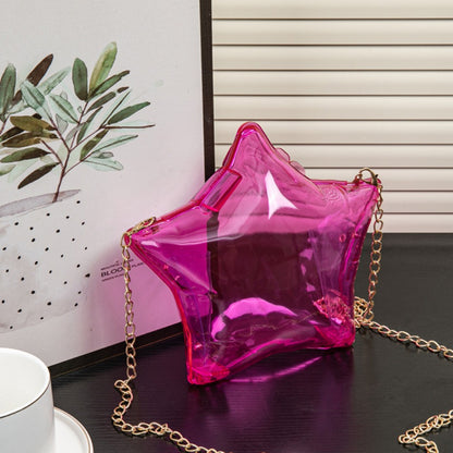 Bolso de noche con cadena de pentagrama plateado, monedero pequeño de acrílico, monedero para llaves y pintalabios, bolso bandolera para fiesta, bolso de fiesta, bolso de mano para graduación, bolso de boda 