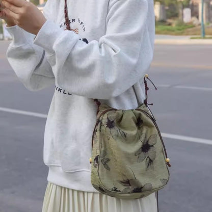 Beaded Closed Crossbody Bag, Versatile Shoulder Bag Crossbody