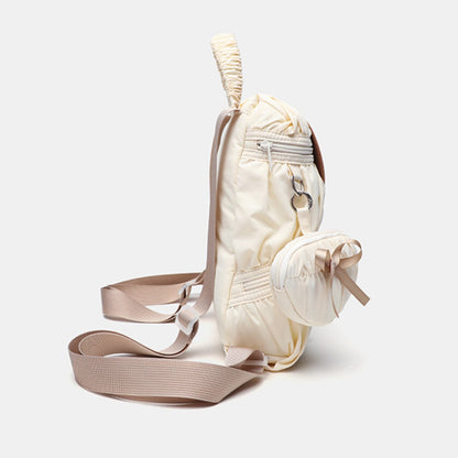 Elegant Folded Hobo Bag Ladies - Lightweight Large Capacity Shoulder Bag & Casual Cloth Crossbody Bag