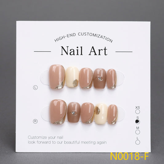 Uñas postizas hechas a mano - Cuadradas cortas 