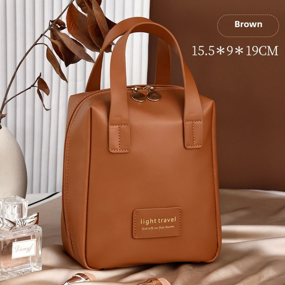 Neceser tote de gran capacidad, neceser de viaje portátil, bolsa de maquillaje de viaje, organizadores de neceseres de maquillaje, bolsas de maquillaje, pequeño 