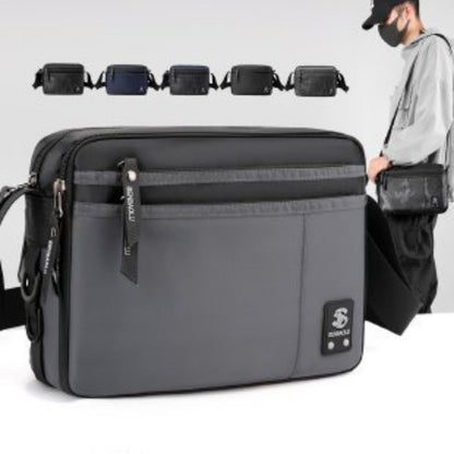 Bolso bandolera ligero para hombre, bolso pequeño de hombro para negocios, bolso de viaje sencillo e informal, bolso bandolera cuadrado pequeño para hombre 