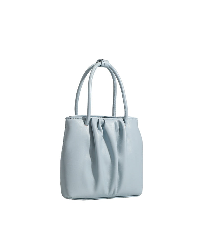 Bolso cuadrado plisado versátil, bolso de moda para mujer, bolso tote, bolso de hombro informal y portátil 