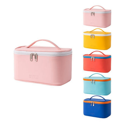 Capacity waterproof cosmetic bag, PU multi-functional cosmetic storage bag, cosmetic bag lightweight, makeup bag organizer,
