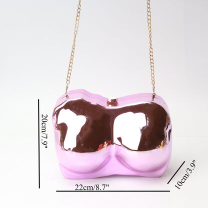 Elegante bolso de mano de acrílico de forma irregular – Bolso de mano de noche con estilo, perfecto para fiestas, graduaciones y bodas.