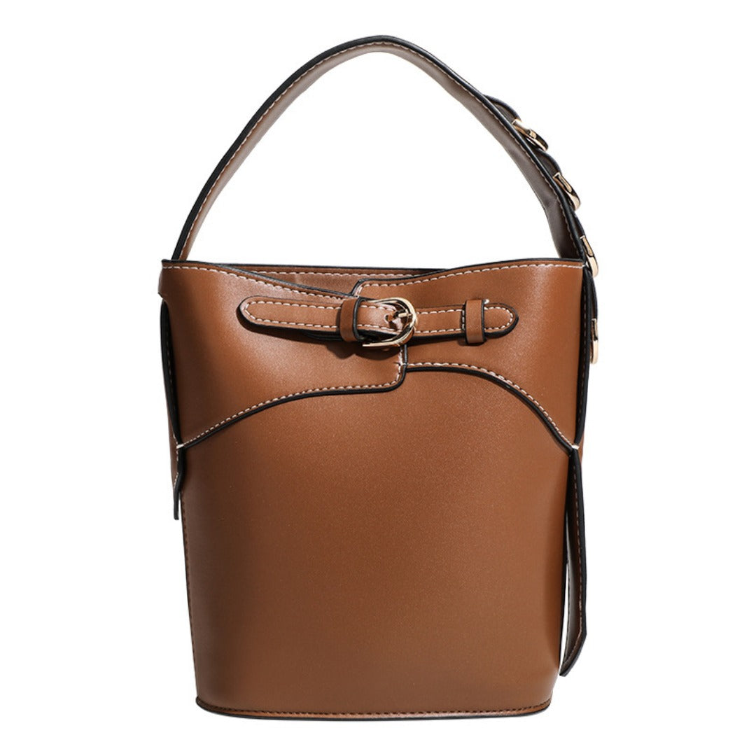 Bolso de mano pequeño y elegante tipo cubo – Bolso bandolera elegante para el día a día y bolso tote compacto estilo hobo 