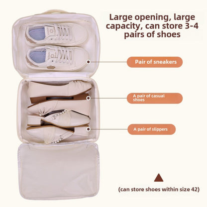 Double-layer partition shoe storage bag, outdoor travel travel supplies shoe bag, sports fitness waterproof shoe storage bag
