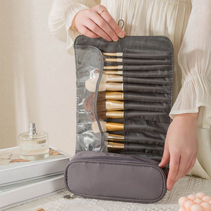 Travel makeup bag,Makeup bag organizers,Makeup bags small, makeup bag, makeup brush bag, storage bag multi-function, folding professional beauty makeup storage bag