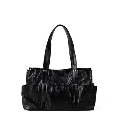 Stylish Metallic Hobo Tote Purse - Summer Design Large Capacity Multi-Compartment Shoulder Bag for Women