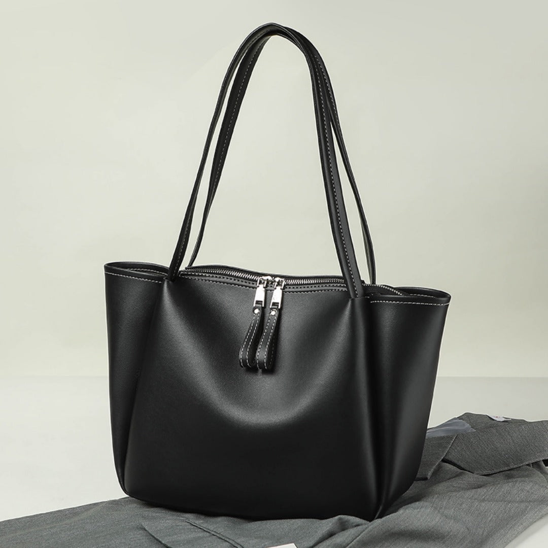 Bolso tote grande y elegante para mujer: bolso de mano con material PU suave y gran capacidad para un estilo hobo de uso diario. 