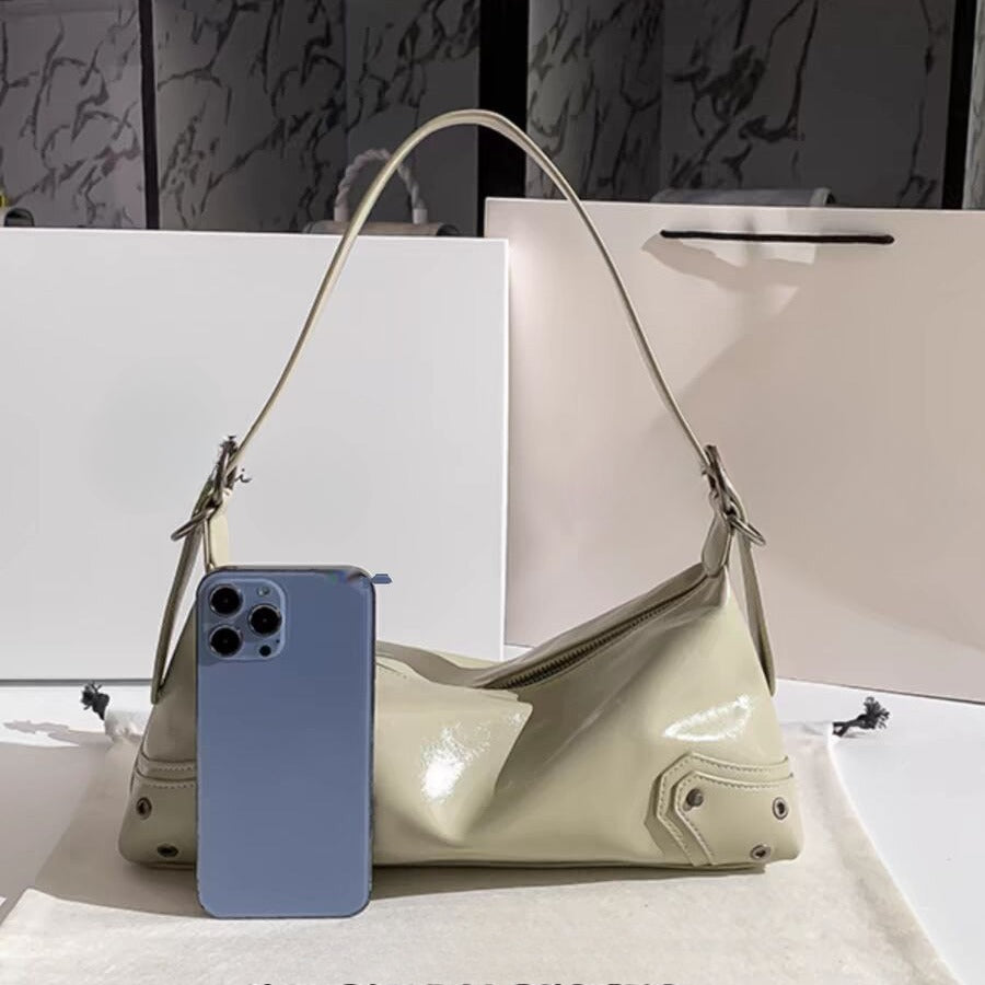 Bolso pequeño de hombro, bolso de hombro de diseño femenino para primavera, bolso hobo elegante 