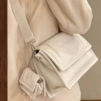 Bolso de piel suave para mujer, bolso de hombro de gran capacidad, bolso acolchado, bolso tote para ir al trabajo. 