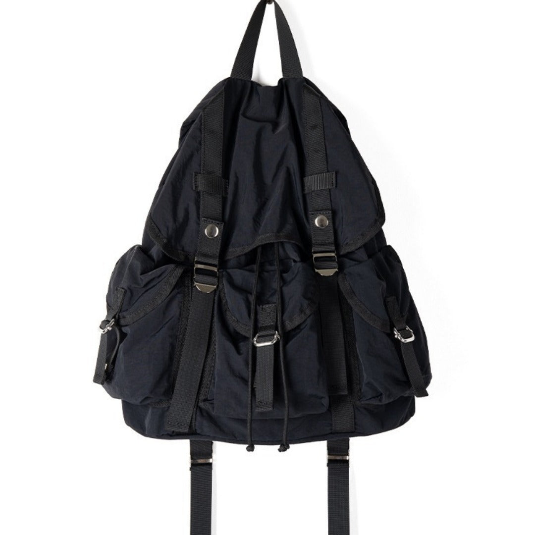 Mochila informal para mujer, diseño de gran capacidad, mochila de lona para uso diario, mochila de viaje ligera 