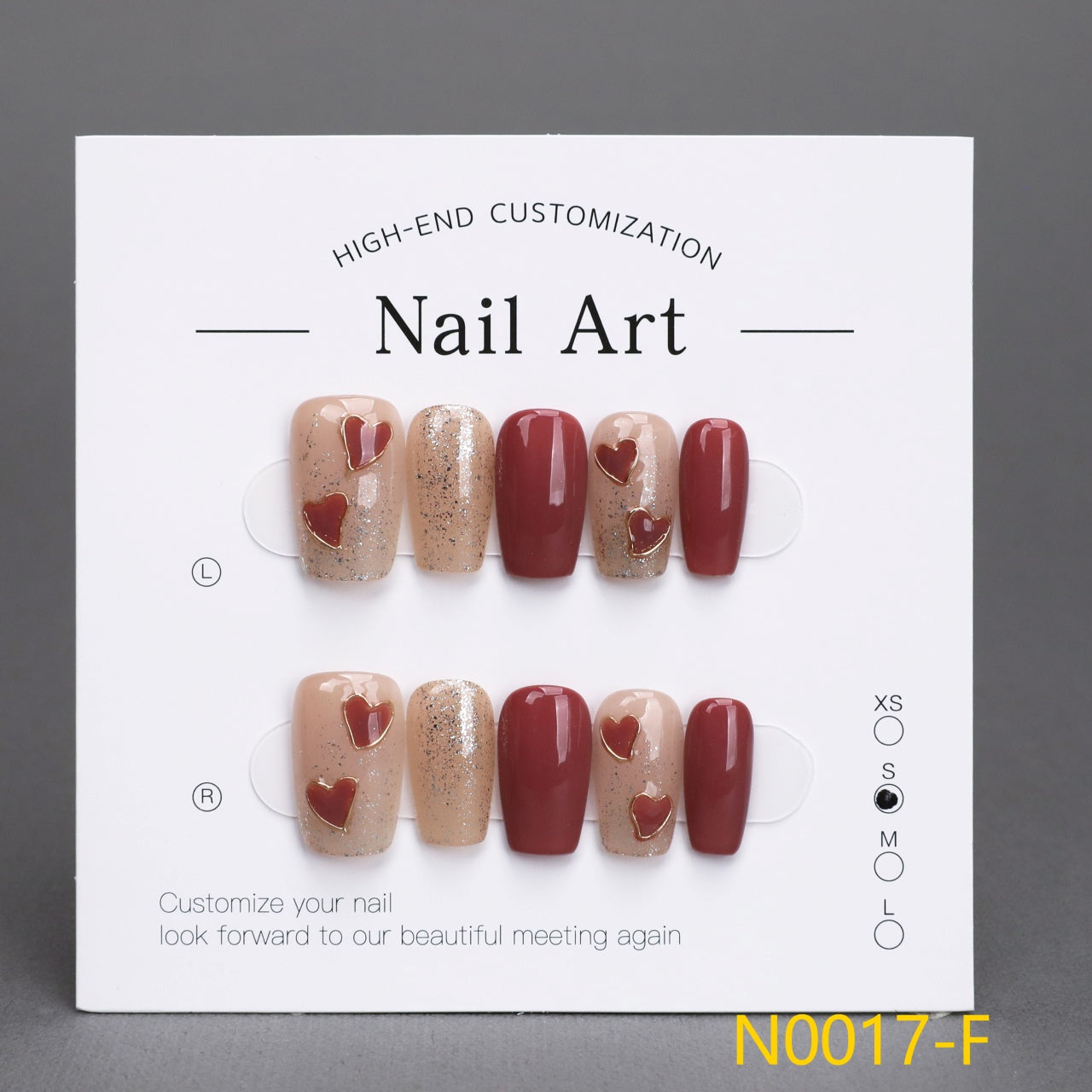 Uñas postizas hechas a mano - Cuadradas cortas 