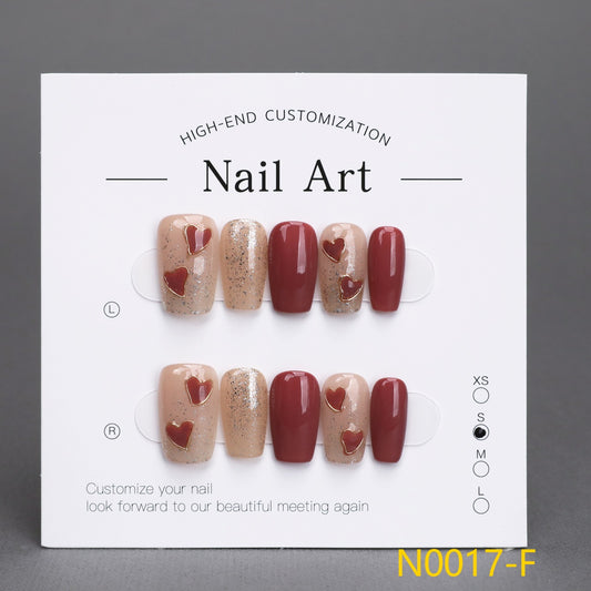 Uñas postizas hechas a mano - Cuadradas cortas 