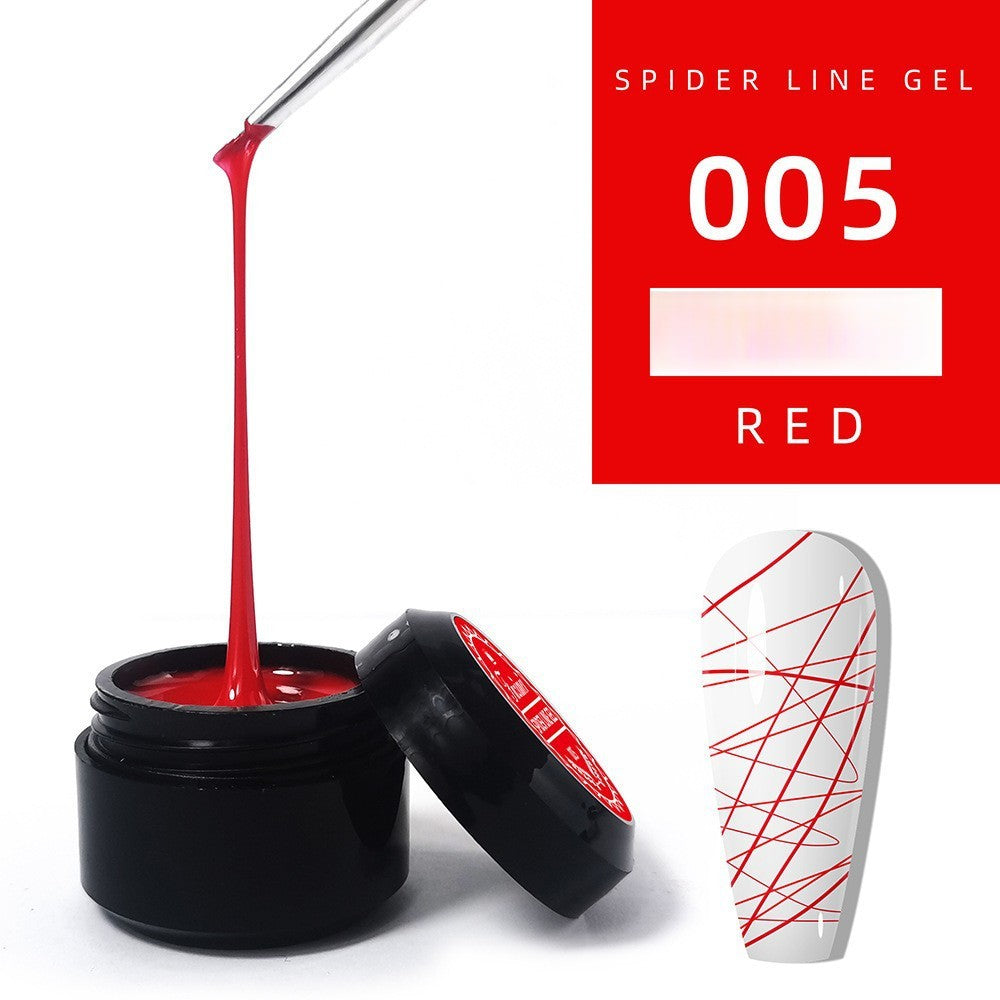 1060 Adhesivo elástico para uñas con pincel, pegamento para esmalte de uñas, fototerapia, pegamento tipo araña para uñas, pegamento pintado de metal, pegamento para tirar de alambre, pegamento de seda, uñas postizas