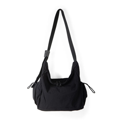 Bolso tote informal y versátil de nailon para estudiantes y mujeres; diseño delgado y bolso bandolera de gran capacidad. 