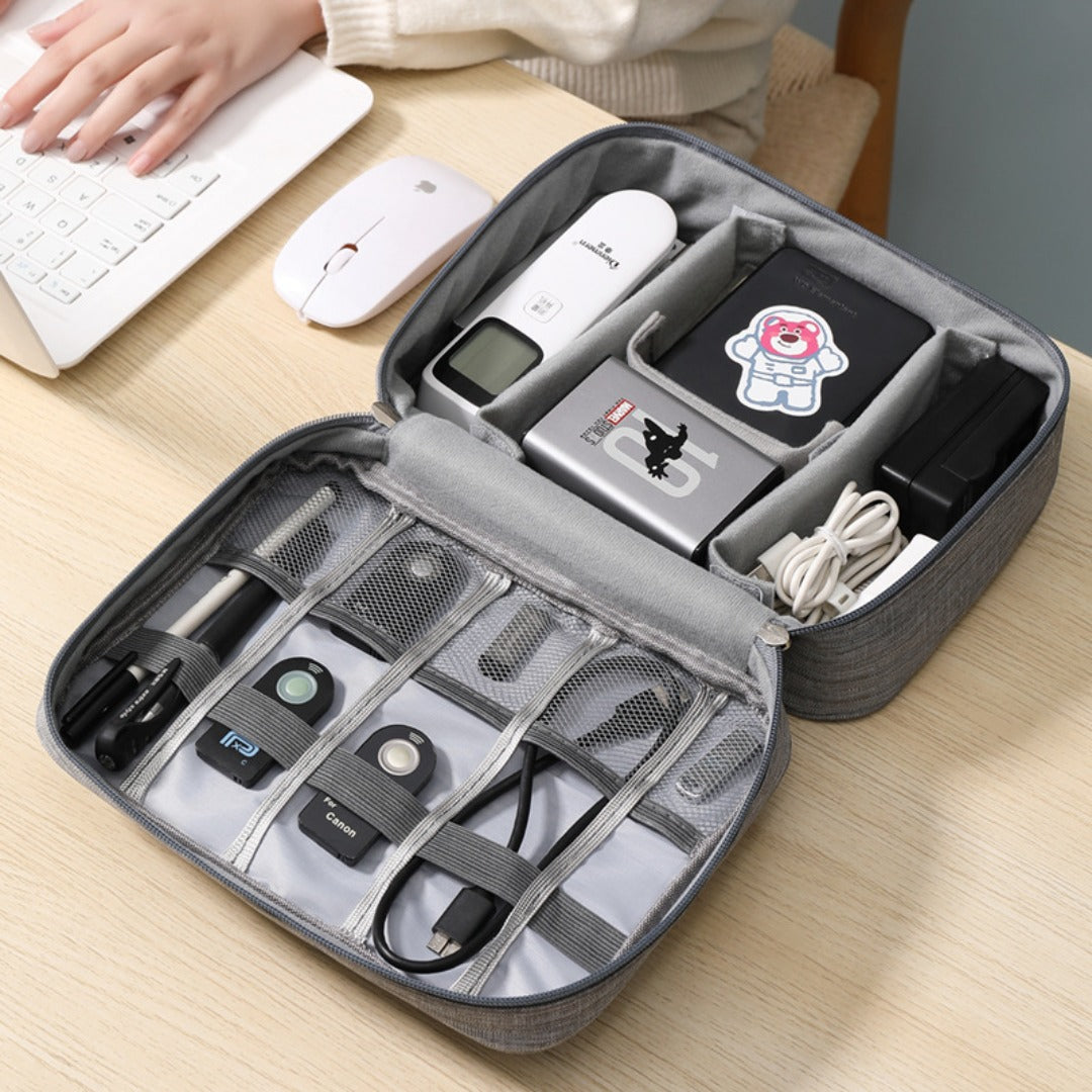 Data cable storage bag, large-capacity grid charger storage bag, mobile hard disk, earphone bag, travel portable waterproof digital bag.