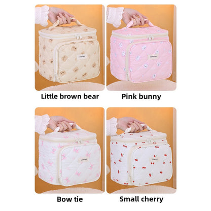 Multifunctional cosmetic bag, partition storage cosmetic bag, storage bag, travel portable toilet bag, makeup bag with compartments,