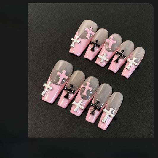 0947- Handmade press on nails fake nails removable