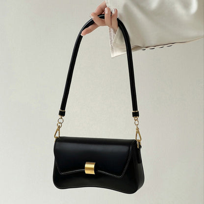 Elegant Small Crossbody Bag Female White – Simple Fashion Shoulder Bag with Modern Square Design