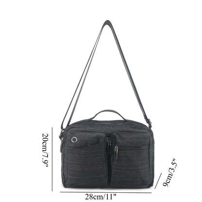 Bolso bandolera deportivo de gran capacidad para exteriores, bolso de viaje multifuncional, bolso cruzado resistente al desgaste e impermeable para hombre, bolso cruzado informal 