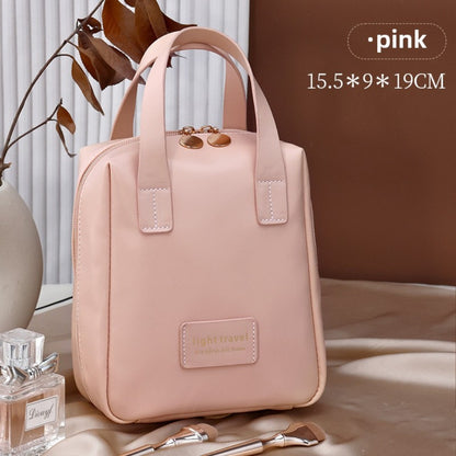 Neceser tote de gran capacidad, neceser de viaje portátil, bolsa de maquillaje de viaje, organizadores de neceseres de maquillaje, bolsas de maquillaje, pequeño 