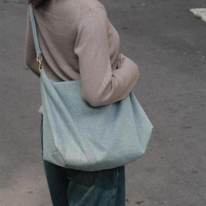 Bolso holgado, bolso bandolera de verano de gran capacidad para ir al trabajo, bolso hobo vaquero, bolso tote para mujer 