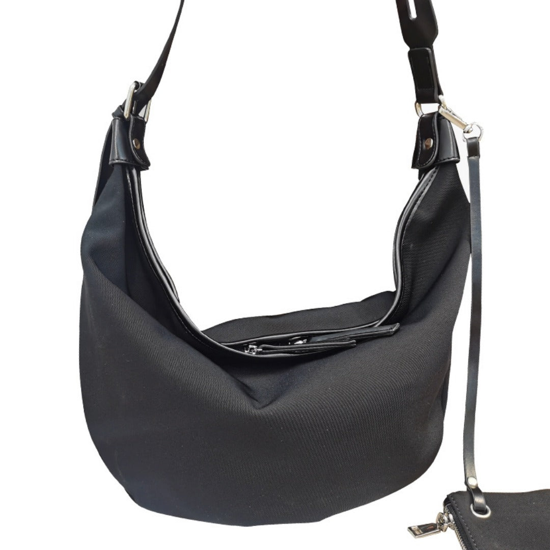 Bolso bandolera tipo slobo, bolso casual para mujer, bolso de hombro con estampado de cebra, bolso hobo 2 en 1 de gran capacidad 