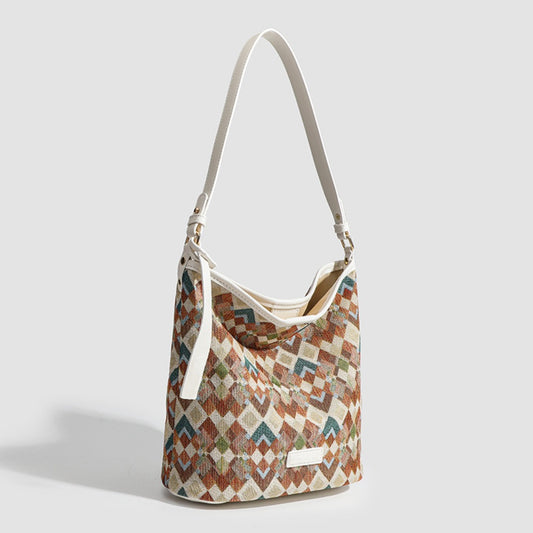 Casual large capacity hobo bag, bag female college shoulder bag, Crossbody hobo bag, bucket bag