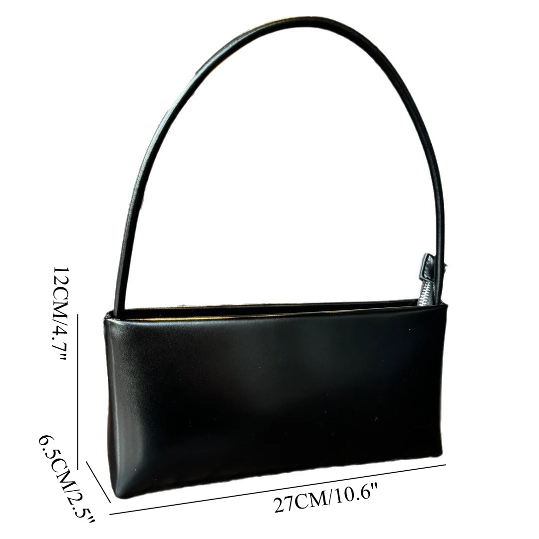 Bolso baguette de verano y otoño: bolso bandolera versátil, bolso hobo mini informal de estilo retro francés, elegante diseño cuadrado ligero