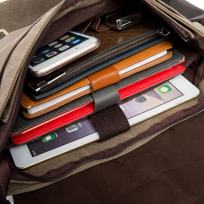 Men's shoulder bag, travel leisure crossbody bag canvas, student bag, men's crossbody bag