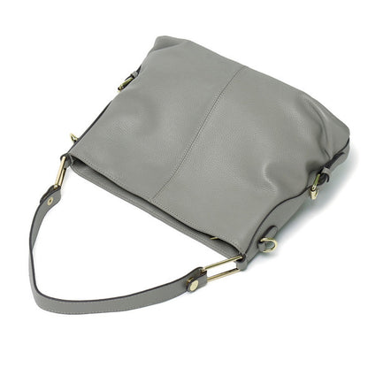 Elegante bolso de piel auténtica - Bolso hobo y bolso bandolera de piel con estilo 