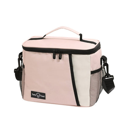 Bolsa de picnic para exteriores, bolsa para el almuerzo con correa cruzada, bolsa térmica para el hombro, bolsa para el almuerzo, bolsa para guardar bebidas frías y frutas 