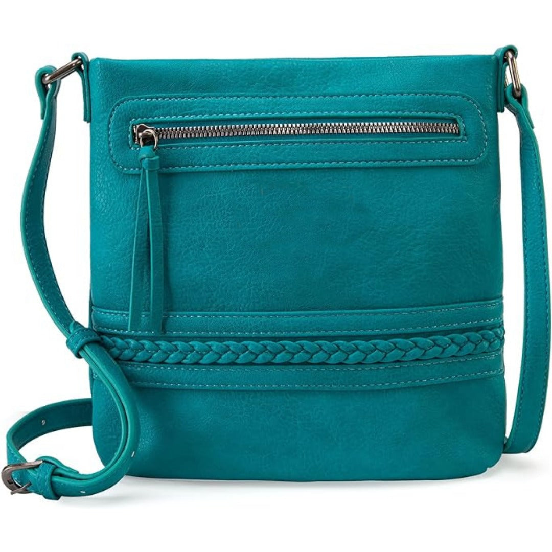 Bolso bandolera multifuncional para mujer, bolso mensajero retro de gran capacidad, bolso cruzado pequeño 