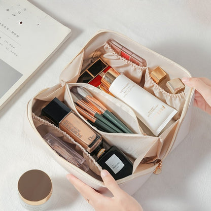 Makeup bag organizers,stylish cosmetic bag, large capacity portable versatile travel products toilet bag woman, makeup bag with compartments,