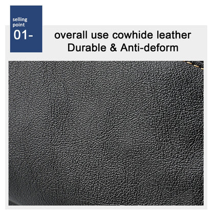 Riñonera multifuncional de piel auténtica para hombre y mujer – Ideal para viajes, deportes, correr y vacaciones, con múltiples bolsillos.