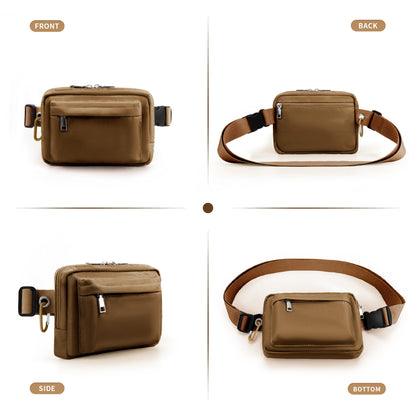 Riñonera de pecho de nailon – Riñonera deportiva para correr al aire libre y bandolera para hombre y mujer – Ligera, resistente y con estilo 