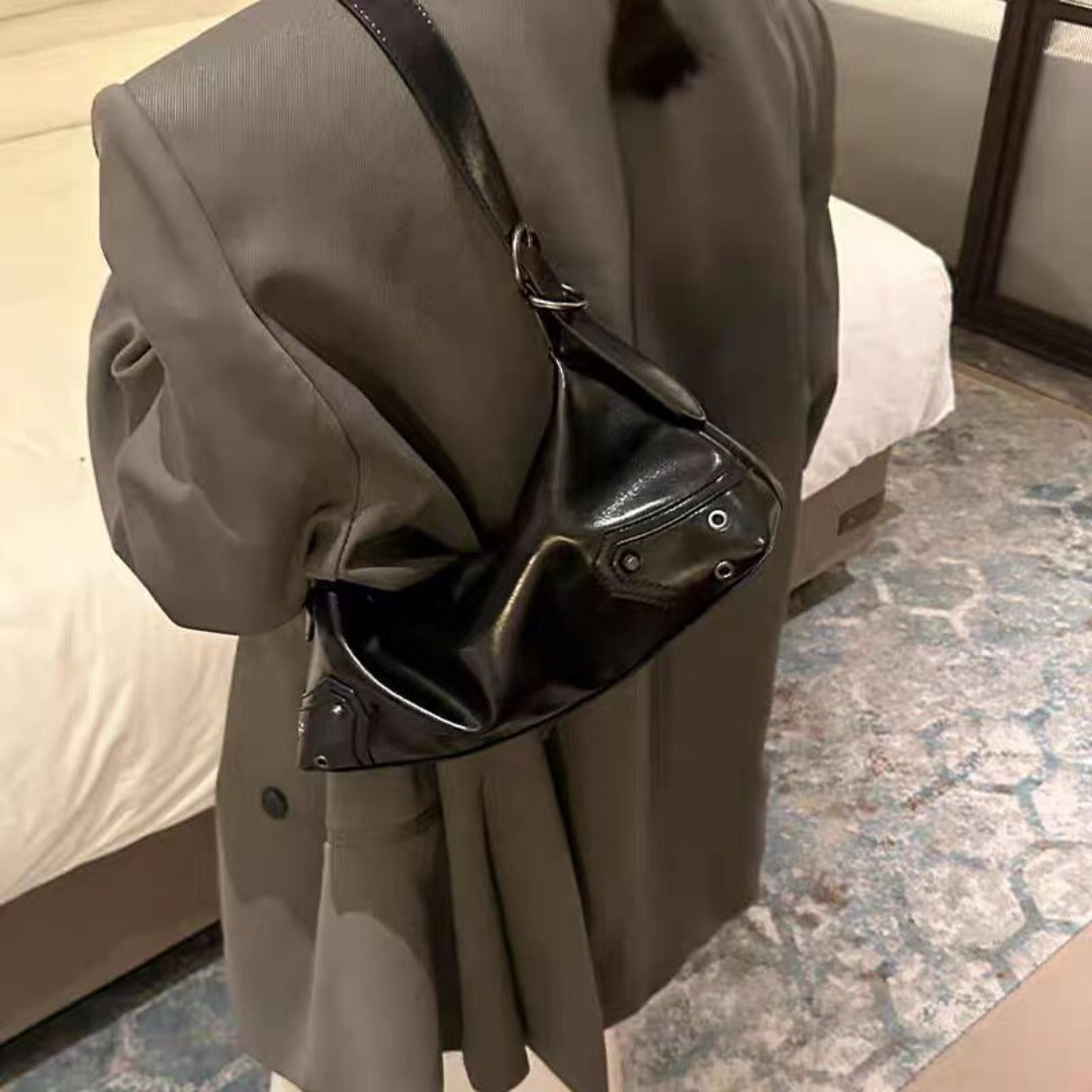 Bolso pequeño de hombro, bolso de hombro de diseño femenino para primavera, bolso hobo elegante 