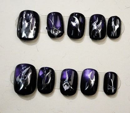 0998- Handmade press on nails fake nails removable