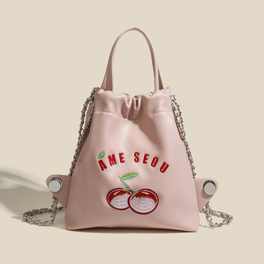 Mochila plateada para mujer, bolso tipo mochila con cadena para mujer, mochila de viaje para mujer 