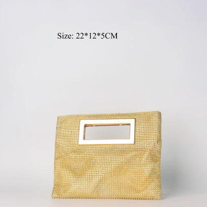 Bolso de mujer con cadena y pedrería, bolso tipo sobre con pedrería, bolso de fiesta, bolso de noche, bolso de graduación, bolso de noche, bolso para cena