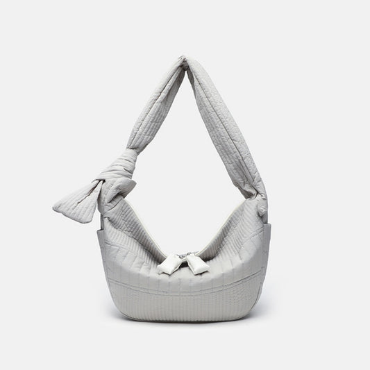 Elegante bolso hobo plegable para mujer - Bolso de hombro ligero de gran capacidad y bolso bandolera informal de tela 
