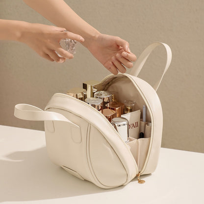 Neceser de maquillaje, bolsa de cosméticos impermeable, bolsa para guardar productos de cuidado de la piel, neceser de viaje portátil de gran capacidad, organizador de neceseres de maquillaje. 