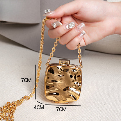 Acrylic Box Bag Summer Lady, Mini Lipstick Air Cushion Storage Bag, Mini Metallic Little Purse, Clutch Purse, Clutch Purse Casual, Clutch Purse Party, Prom Bag, evening Party Purse,