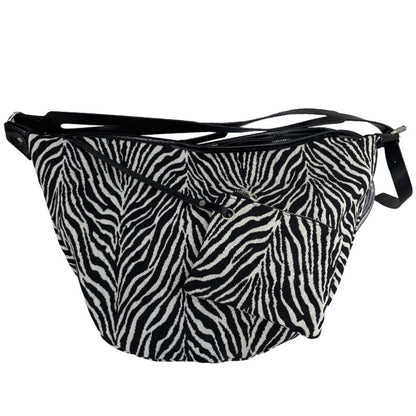Bolso bandolera tipo slobo, bolso casual para mujer, bolso de hombro con estampado de cebra, bolso hobo 2 en 1 de gran capacidad 